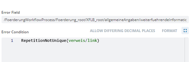 validation rule